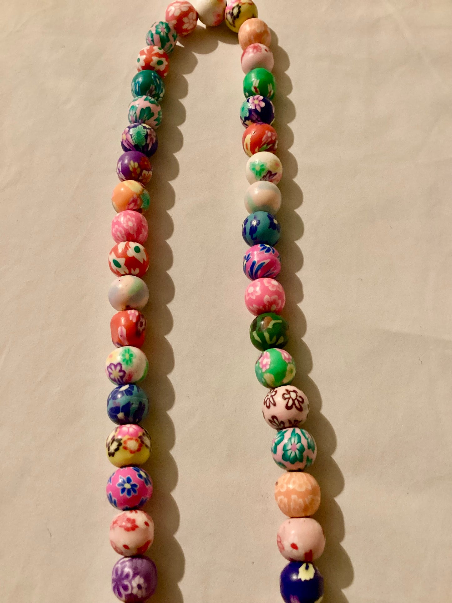 Handmade Beaded Cellphone 20” Stretch Colorful Wrist Strap